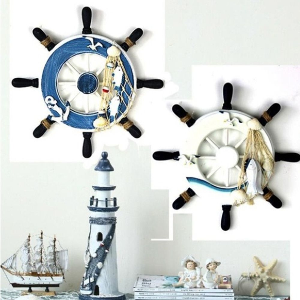 Fishing Boat Steering Wheel - Decorazioni Artigianali in Stile Mediterraneo, Rete